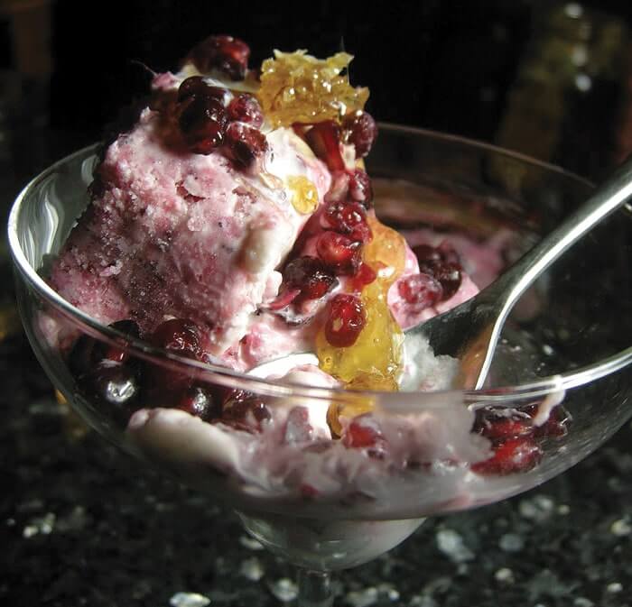 Cranberry and Pomegranate Cream