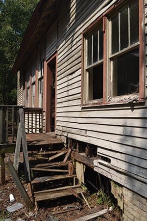 school back door