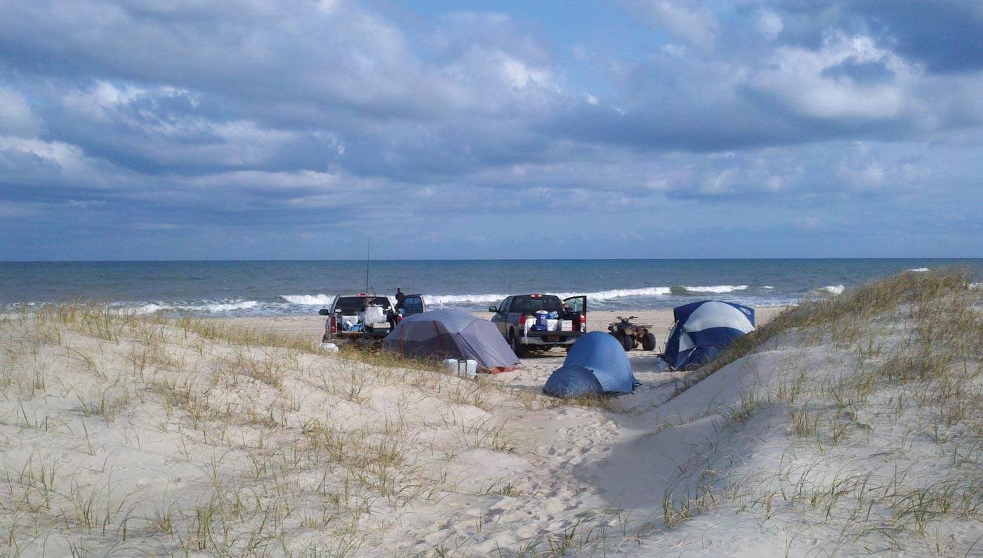 Camping Along The Coast