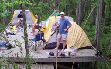 Camping at Roanoke River Platforms