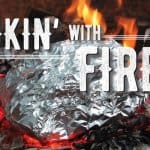 Foil meal on fire
