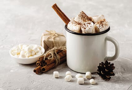 New holiday traditions hot coco