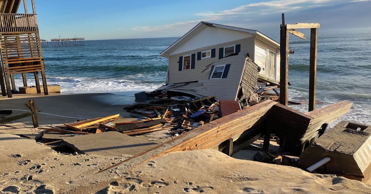 Houses Claimed by the Sea