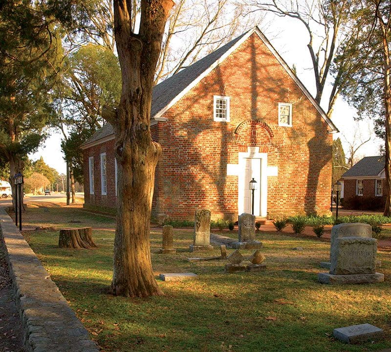 Bath's St. Thomas Episcopal, North Carolina's oldest church was built in 1734. Photo by Bill Russ, for VisitNC.com