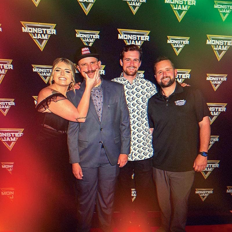 Krysten, Adam, Weston & Ryan at Monster Jam Awards Banquet
