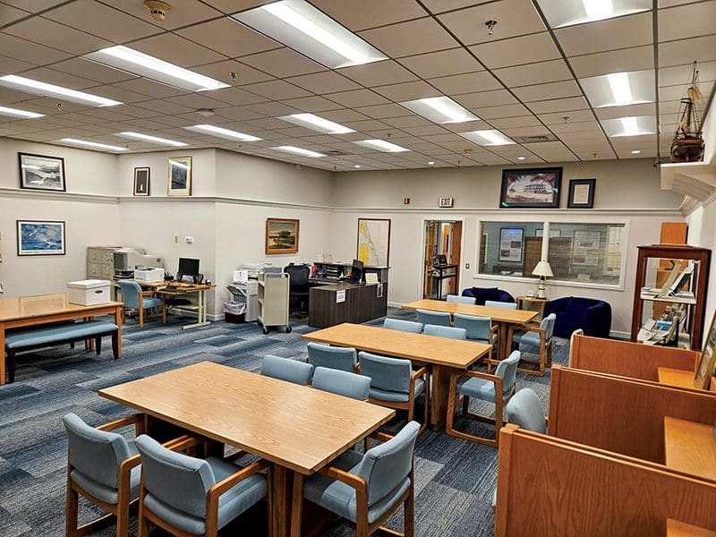 Photographs of newly renovated Research Room at the Outer Banks History Center, August 2025. Images courtesy of Tammy Woodward, Director, Outer Banks History Center.